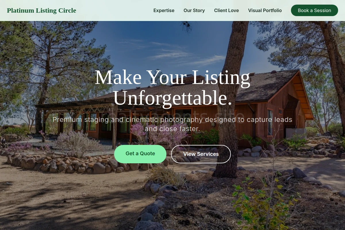 Staging Real Estate Photo